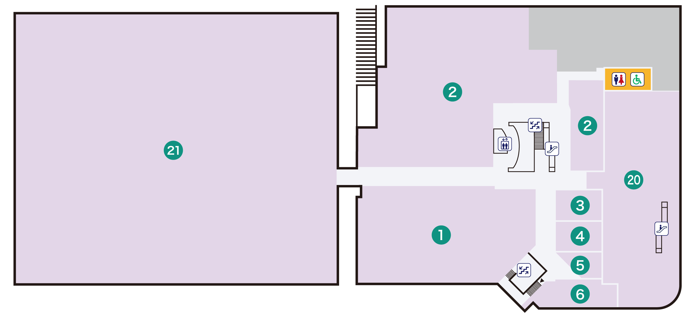 フロアマップ2F